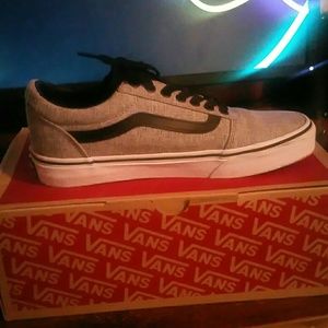 Mens Vans size 7 Gray/White